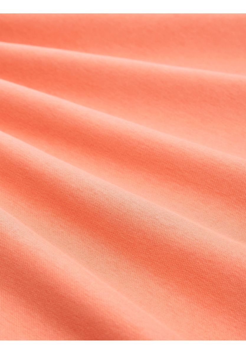 Lässiges einfarbiges Sweatshirt mit Rundhalsausschnitt