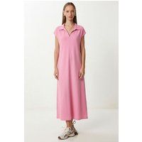 Polo-Midikleid in Relaxed Fit