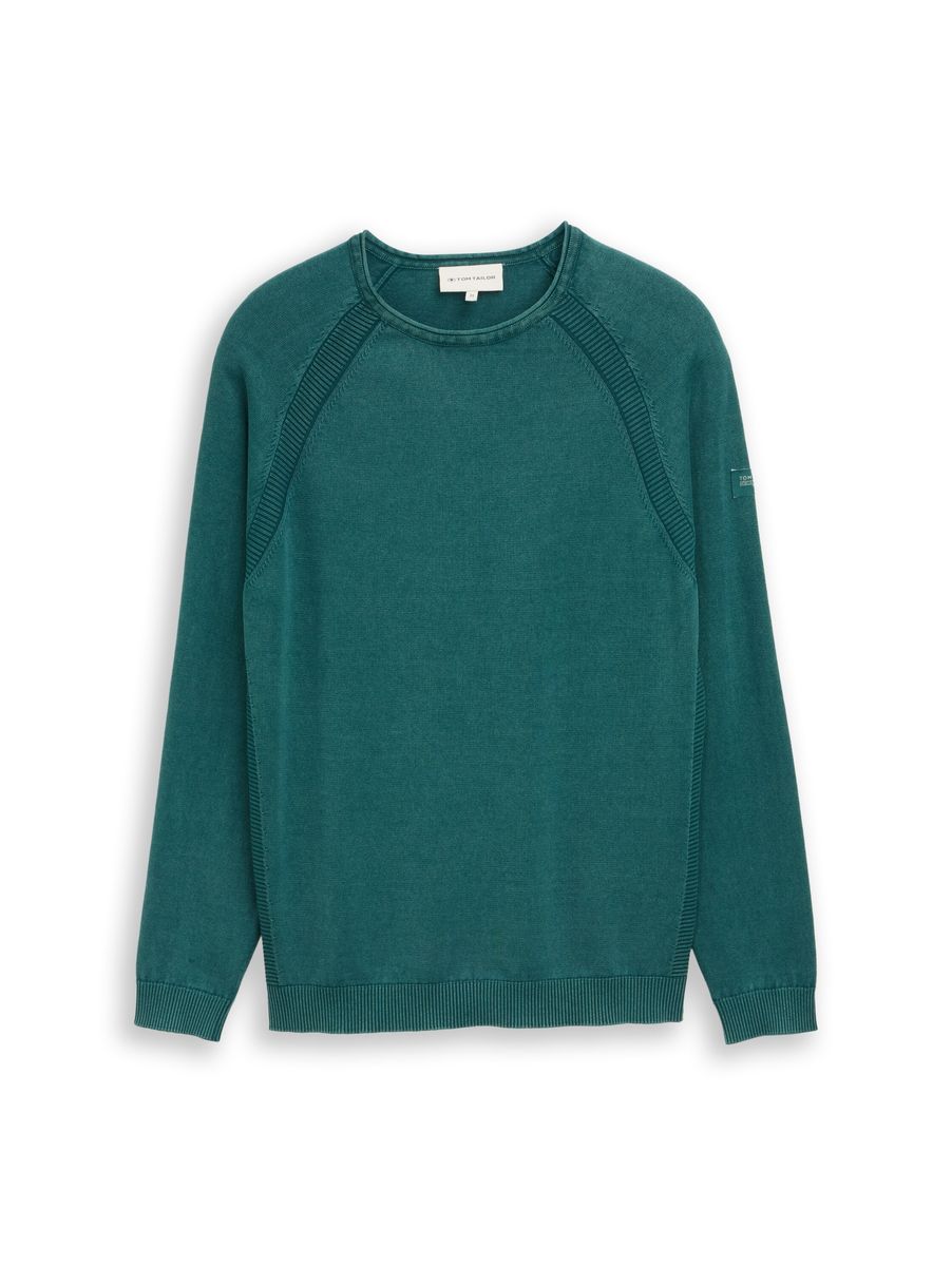 Klassischer Strick Raglan Ärmel Pullover