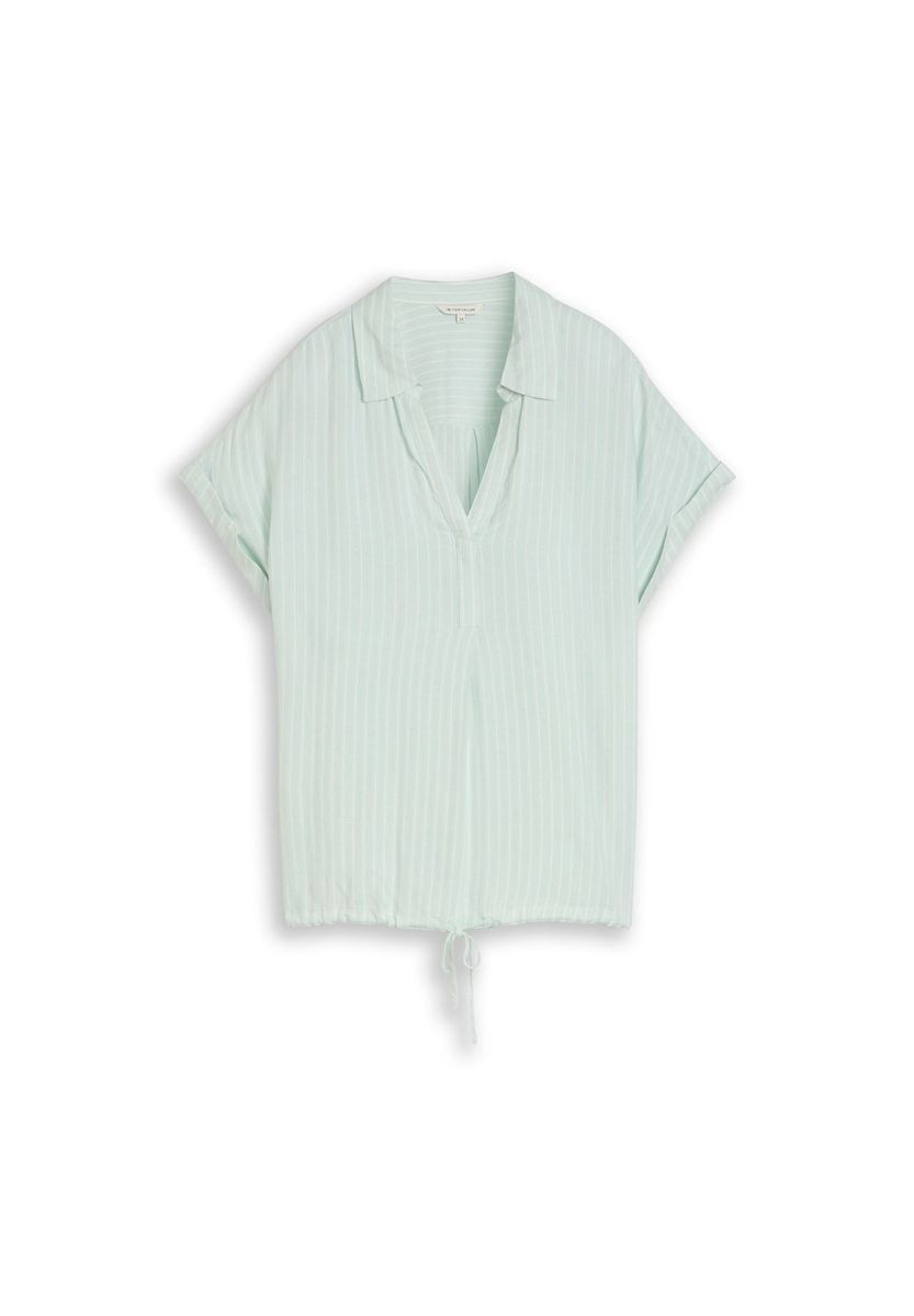 Lässige, gestreifte Kurzarmbluse