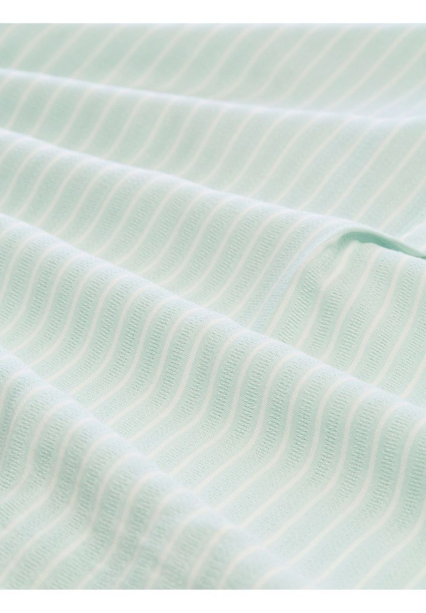 Lässige, gestreifte Kurzarmbluse