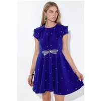 Verzierte A-Linie-Mini mit Libelle
