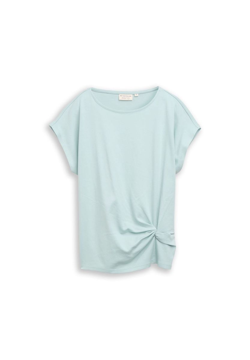 T-Shirt mit Knoten und lockerer Passform
