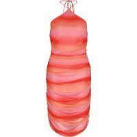 Raffiniertes Neckholder-Minikleid im Sunset-Look