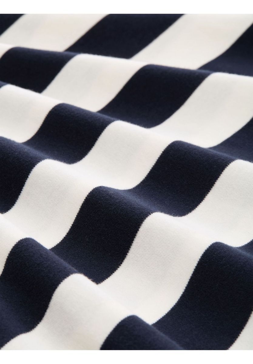 Gestreiftes Baumwoll T-Shirt