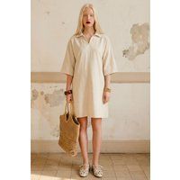 Polo-Kragen Relaxed Mini-Kleid