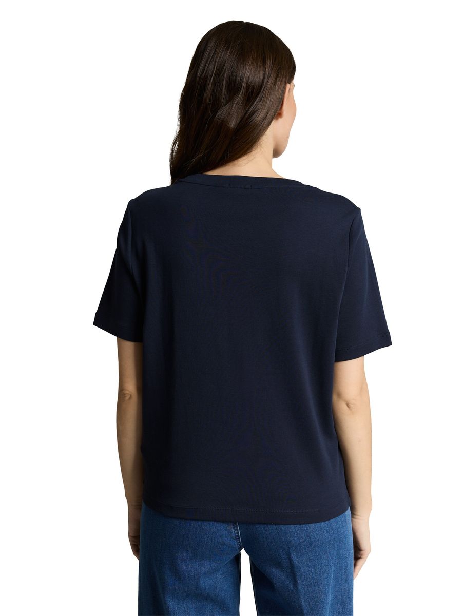 Grafisches Herz Baumwoll T-Shirt