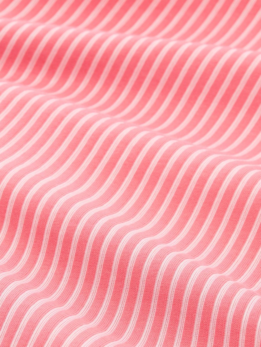 Gestreifte Bluse mit langen Ärmeln und Bindeband