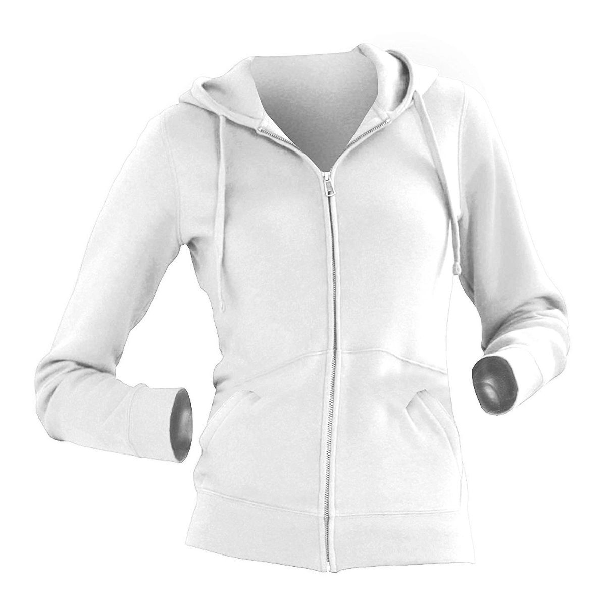 Klassische feminine Kapuzenjacke