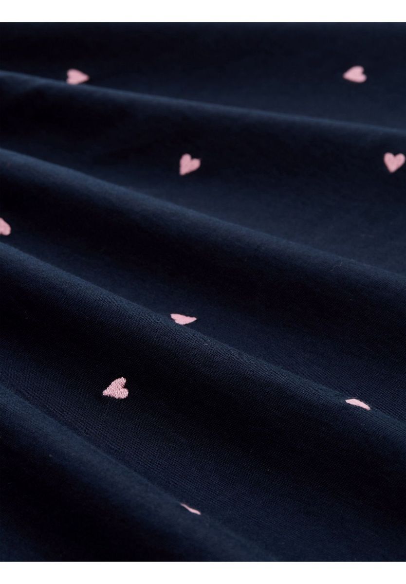 T-Shirt mit Herzmuster und lockerer Passform