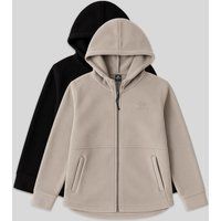 Plüsch-Hoodie mit Frontreißverschluss