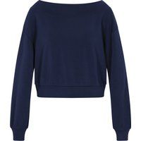 Elegantes Sweatshirt mit U-Boot-Ausschnitt