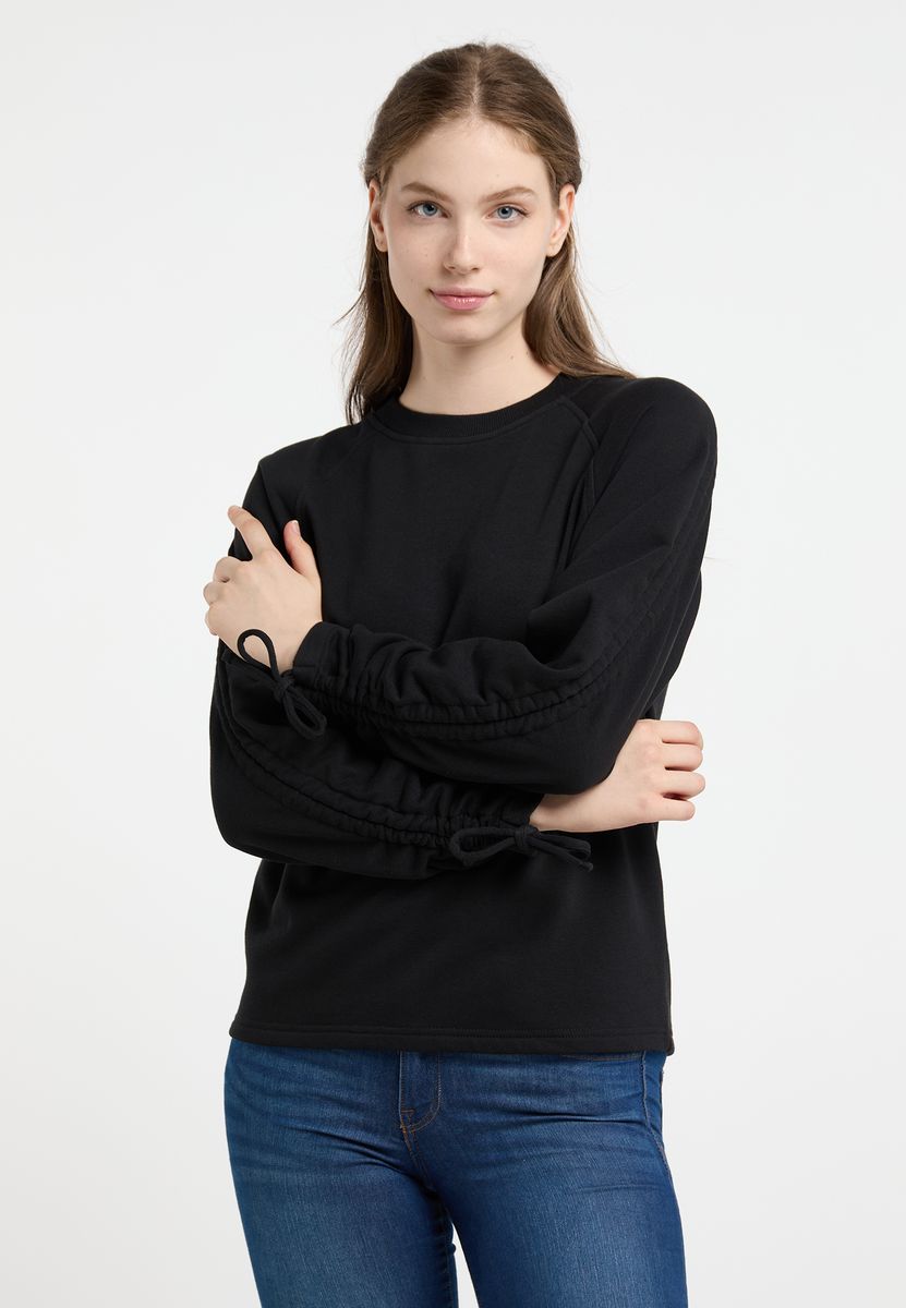 Sweatshirt mit verstellbarer Raffung