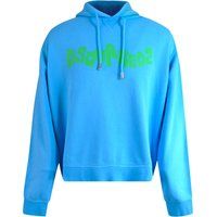 Baumwoll-Hoodie mit verzerrtem Logo-Print