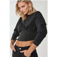 Tailliertes Sweatshirt in Korsett-Optik