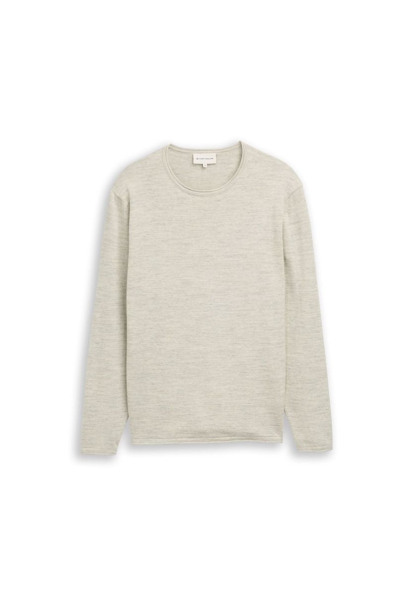 Klassisches Langarmshirt mit Rundhalsausschnitt