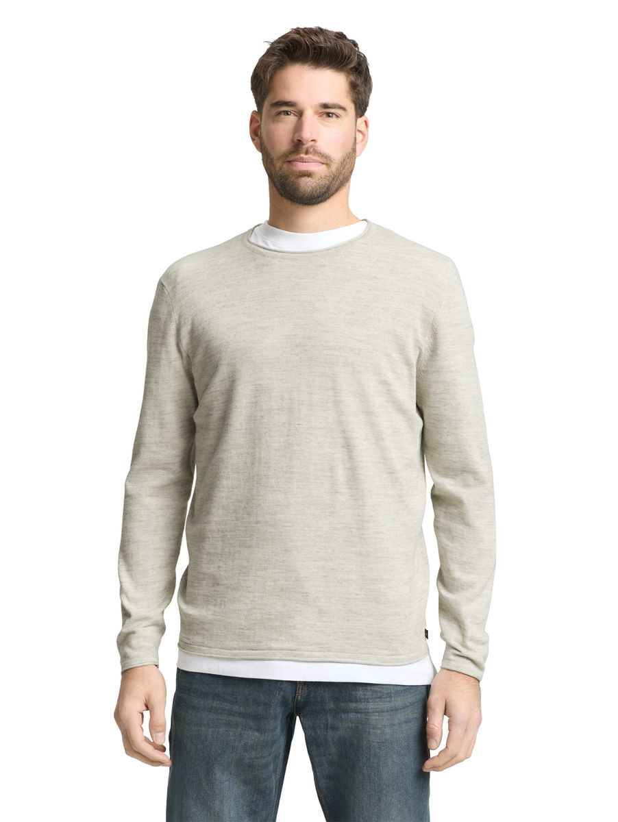 Klassisches Langarmshirt mit Rundhalsausschnitt