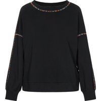 Relaxter Sweatshirt mit Regenbogen-Nähten
