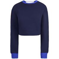Kurzes Raglan-Sweatshirt mit Rippbündchen