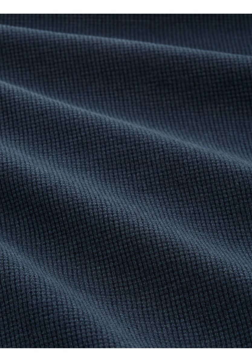 Langarmshirt mit Waffelstruktur