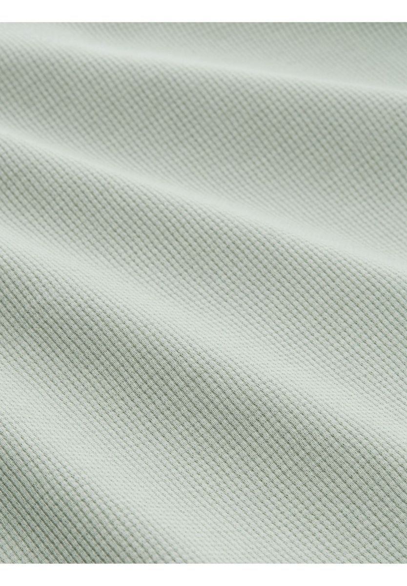 Langarmshirt mit Waffelstruktur