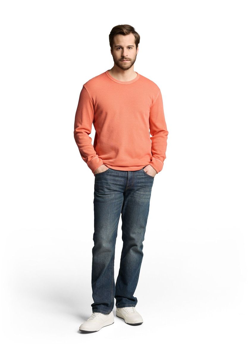 Langarmshirt mit Waffelstruktur