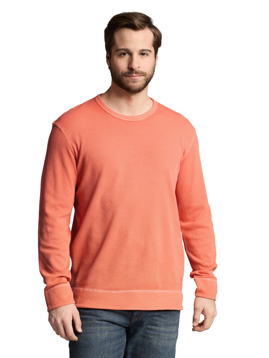 Langarmshirt mit Waffelstruktur