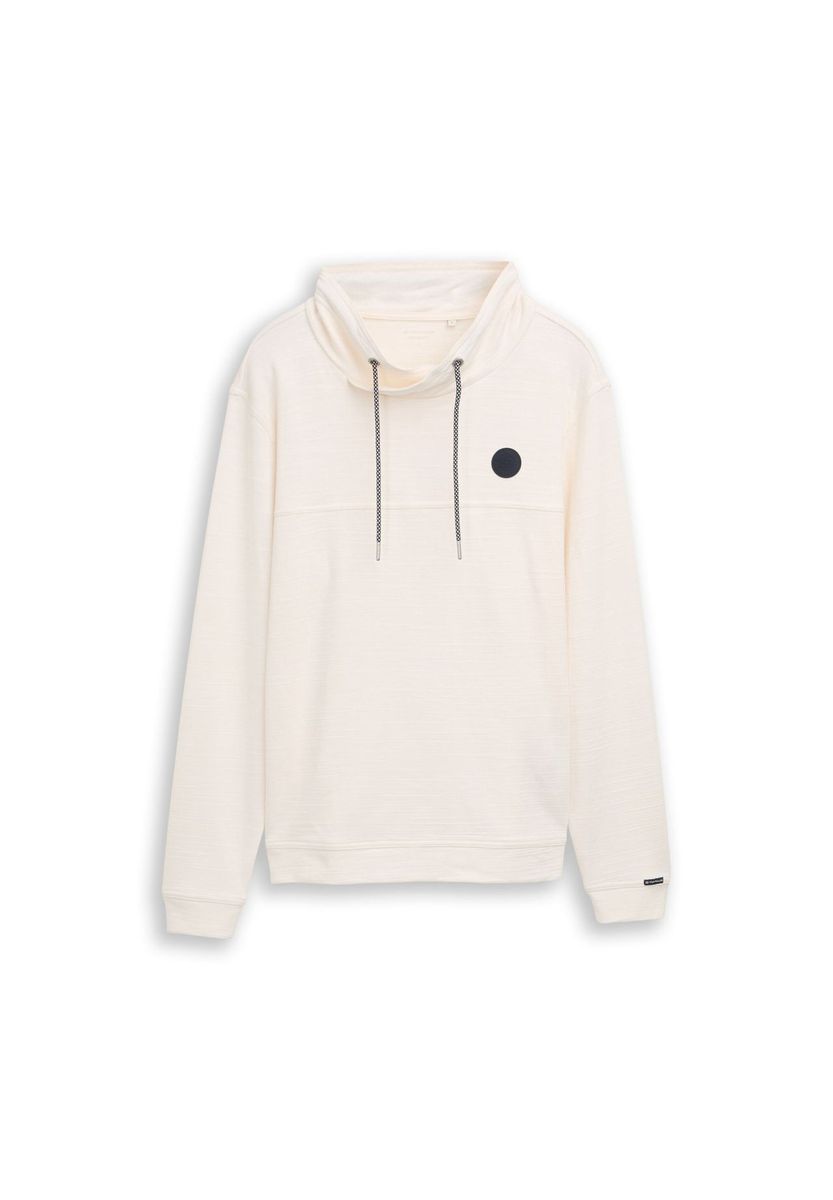 Herren Sweatshirt mit strukturiertem Kragen