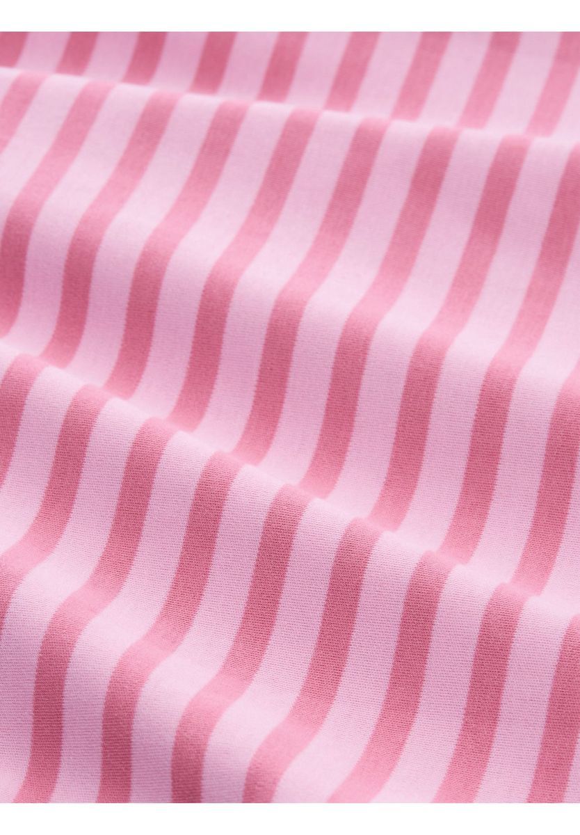 Gestreiftes T-Shirt mit Herzgrafik