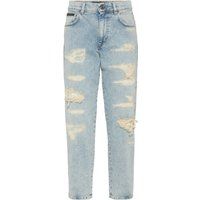 Distressed Vintage Mom-Fit-Jeans