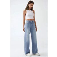 Baggy-Jeans mit weitem Bein