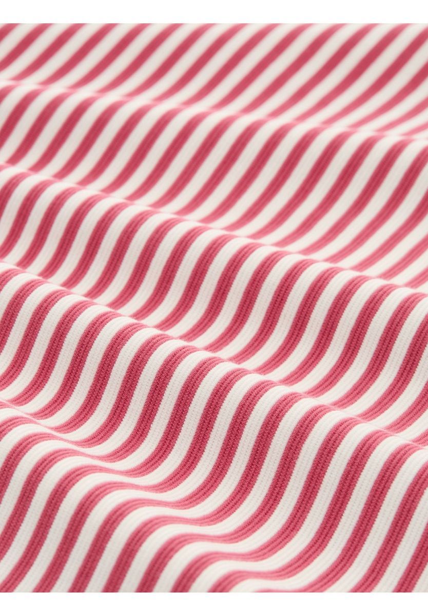 Gestreiftes Langarm Baumwoll-Top