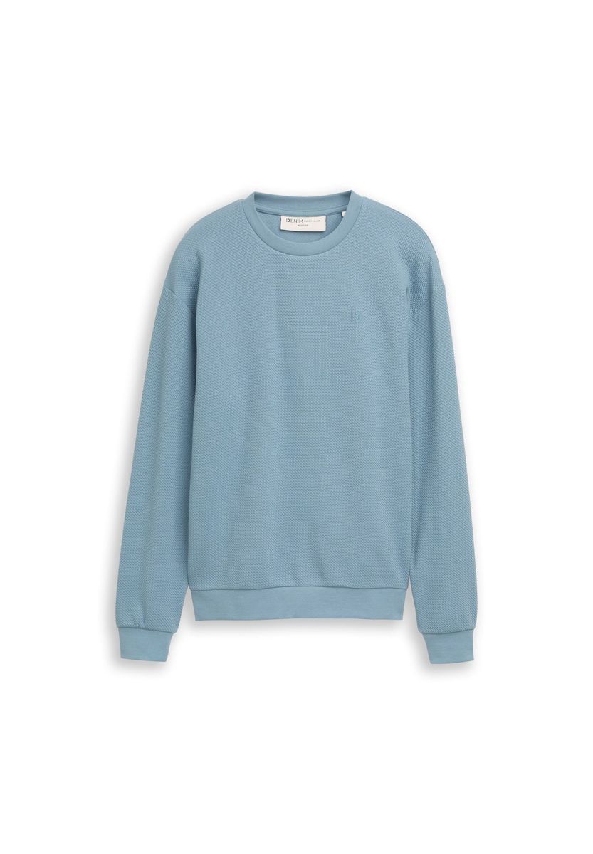 Klassisches Baumwoll-Sweatshirt mit Rundhalsausschnitt