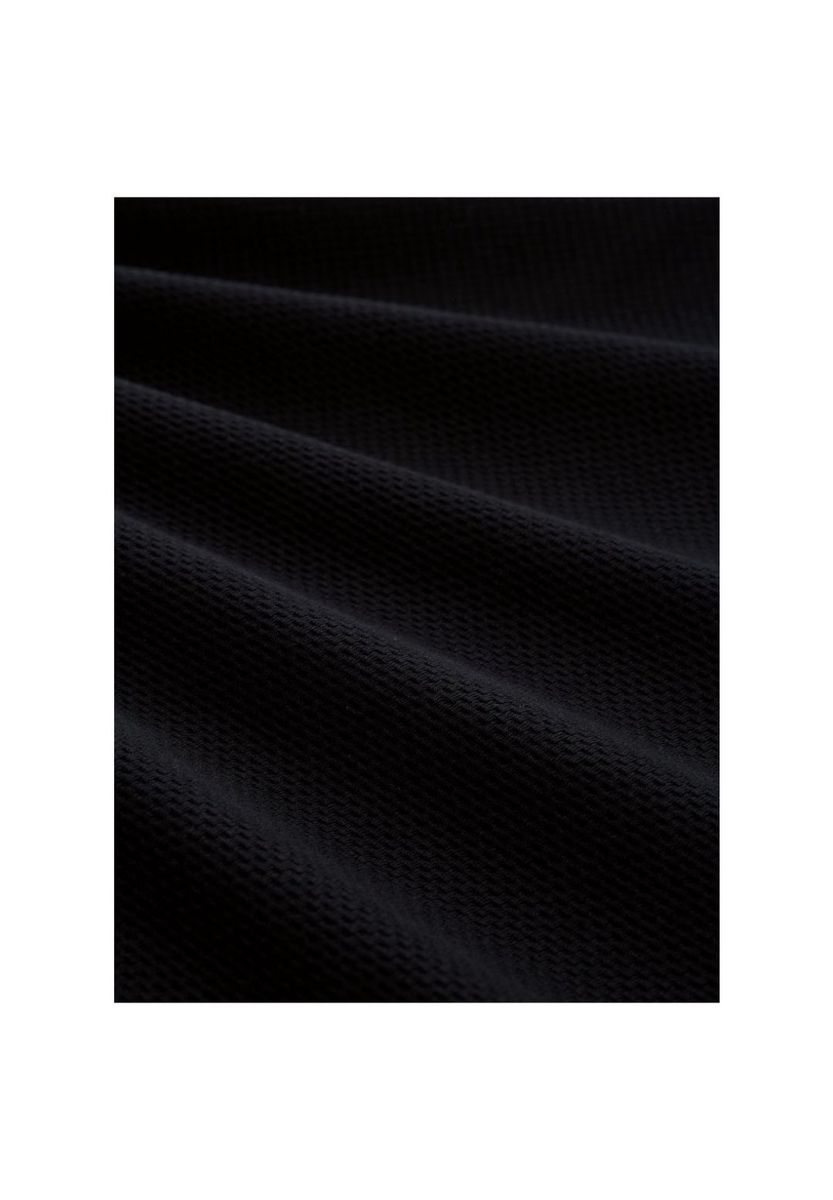 Klassisches Waffelstrick-Rundhals-Sweatshirt