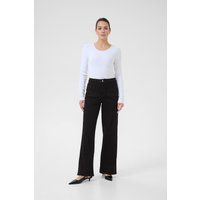 High-Rise-Jeans mit weitem Bein