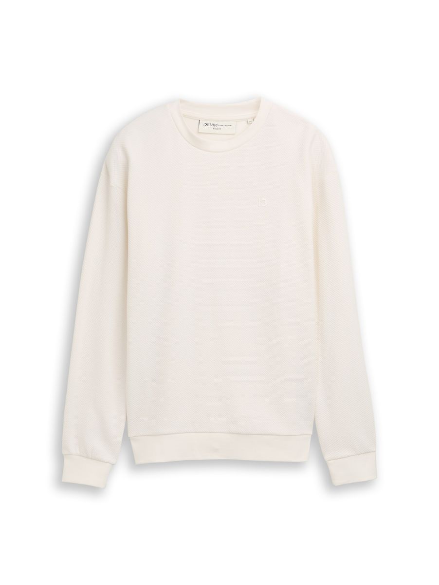 Klassisches Baumwoll-Rundhals-Sweatshirt