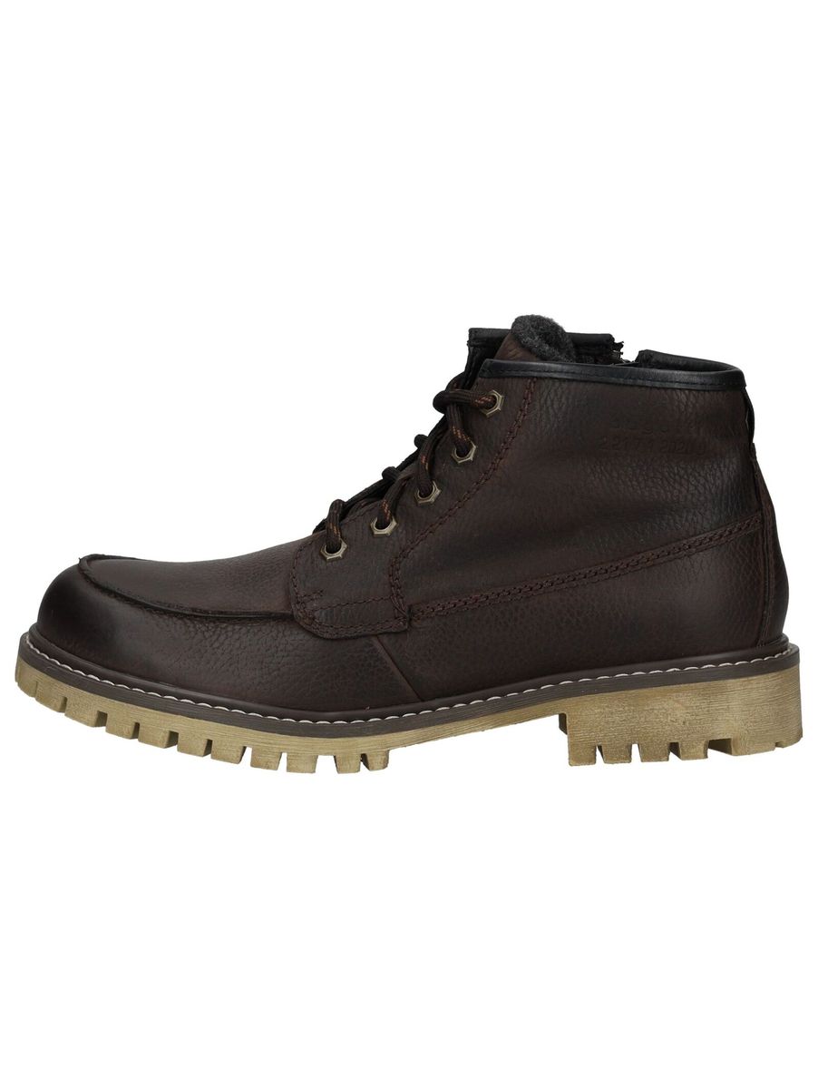 Klassischer brauner Leder Schnürstiefel