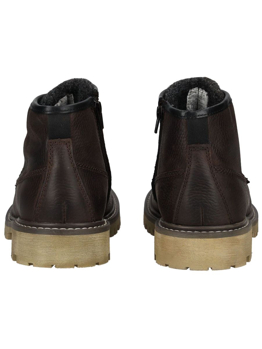 Klassische Leder-Schnürstiefeletten