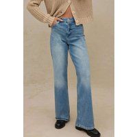 Weit geschnittene Komfort-Denim-Jeans