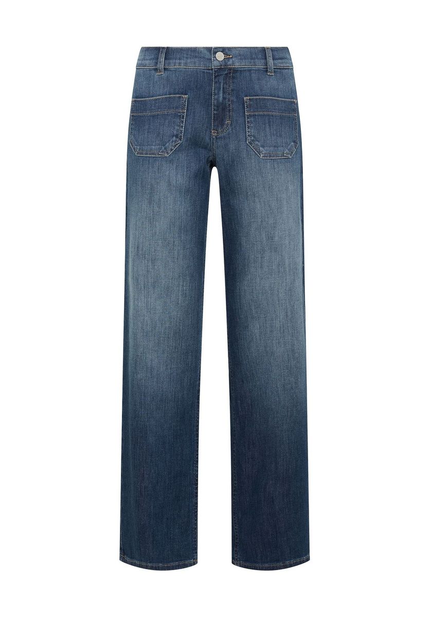 Damen Wide Leg Jeanshose Denim