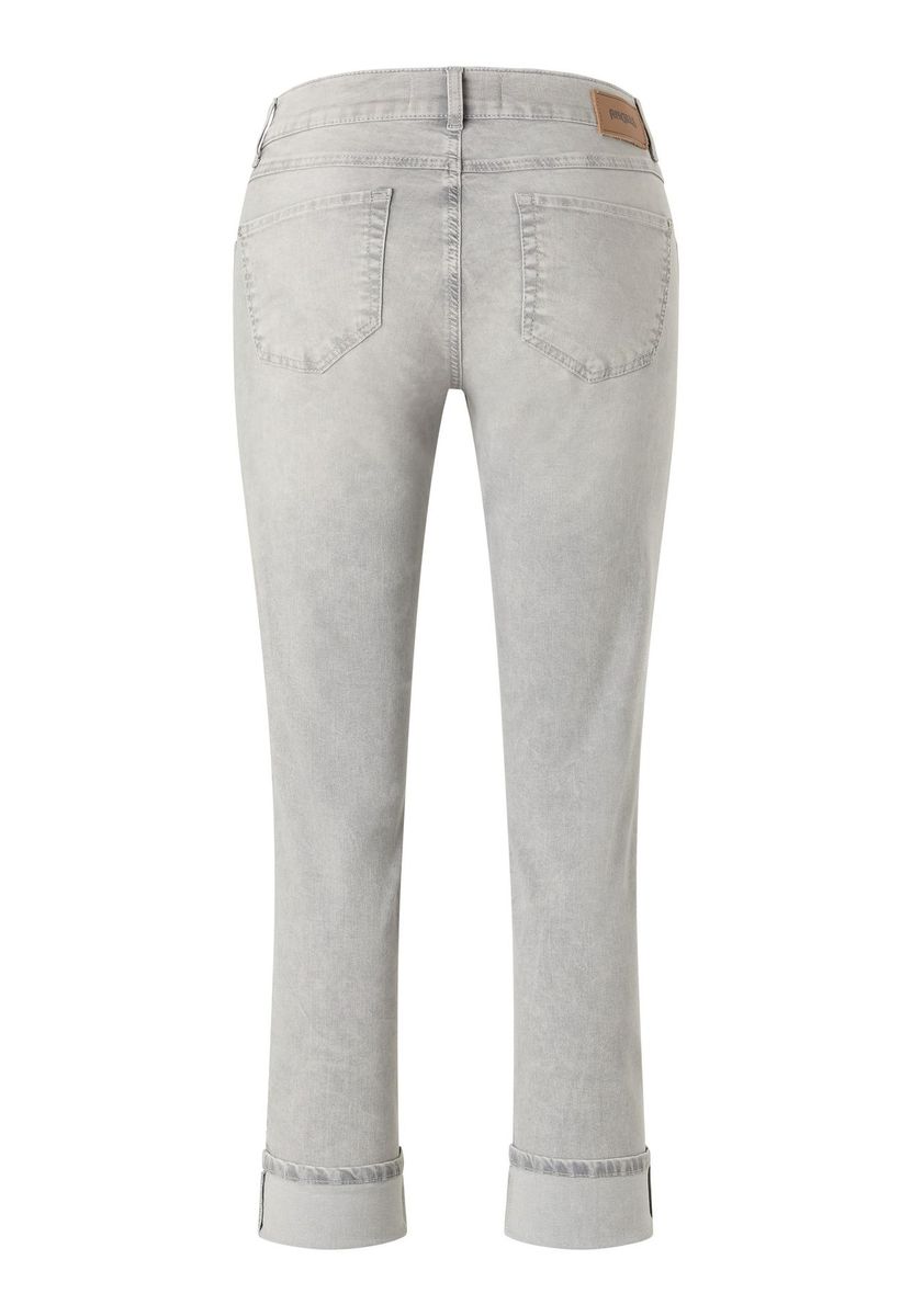 Bestickte Cropped Denim Hosen