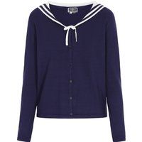 Strickjacke mit Matrosenkragen