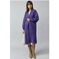 Strukturierter Midi-Cardigan mit Schalkragen