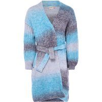 Grobstrick-Cardigan mit Farbverlauf und Gürtel