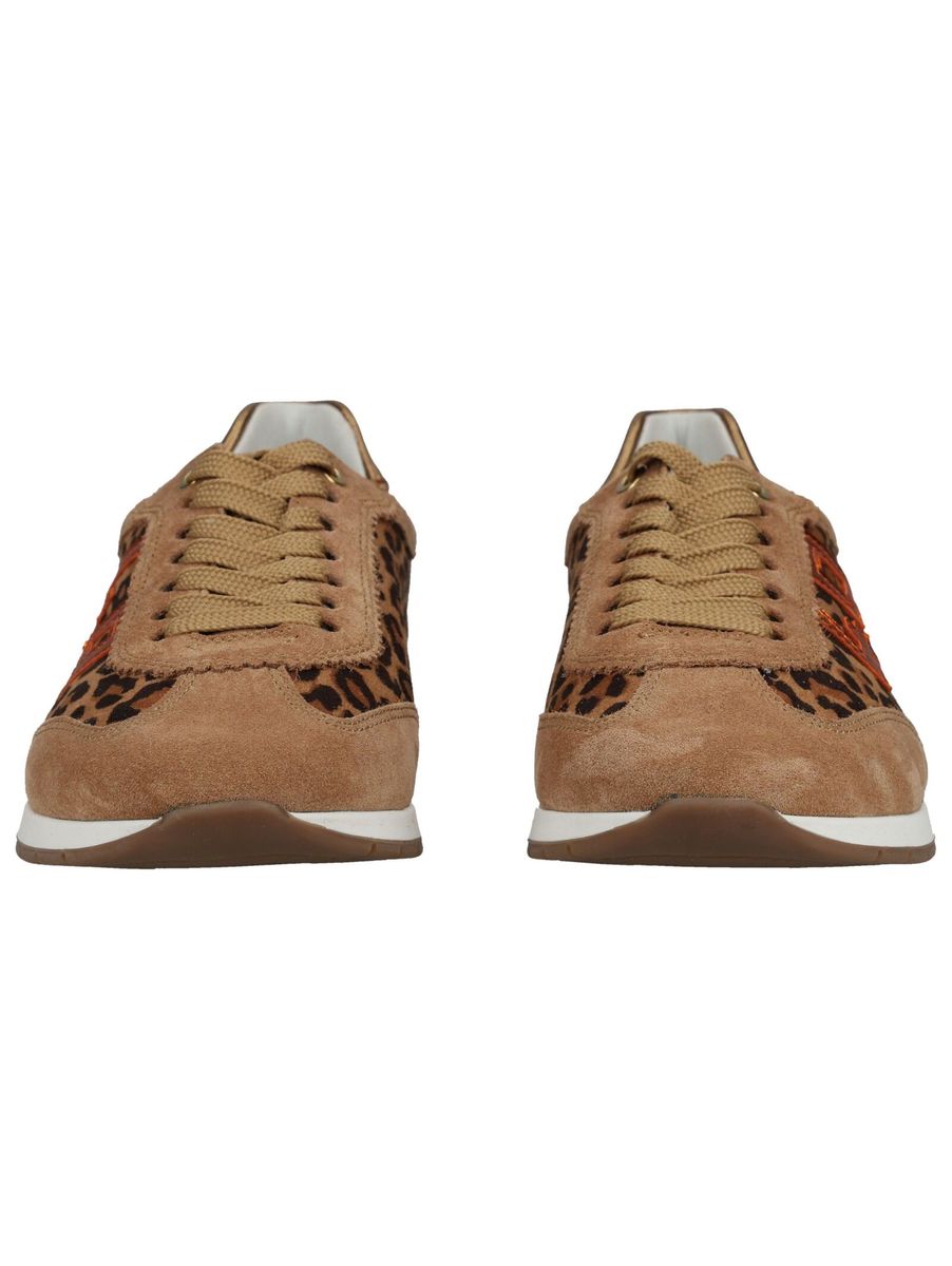 Low-Top Sneaker mit Leoparden-Print