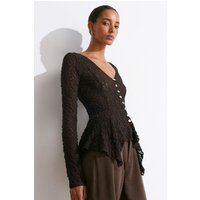 Strukturierter Cardigan aus Spitze
