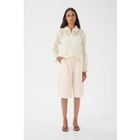 Strukturierte Strickjacke mit Lochmuster