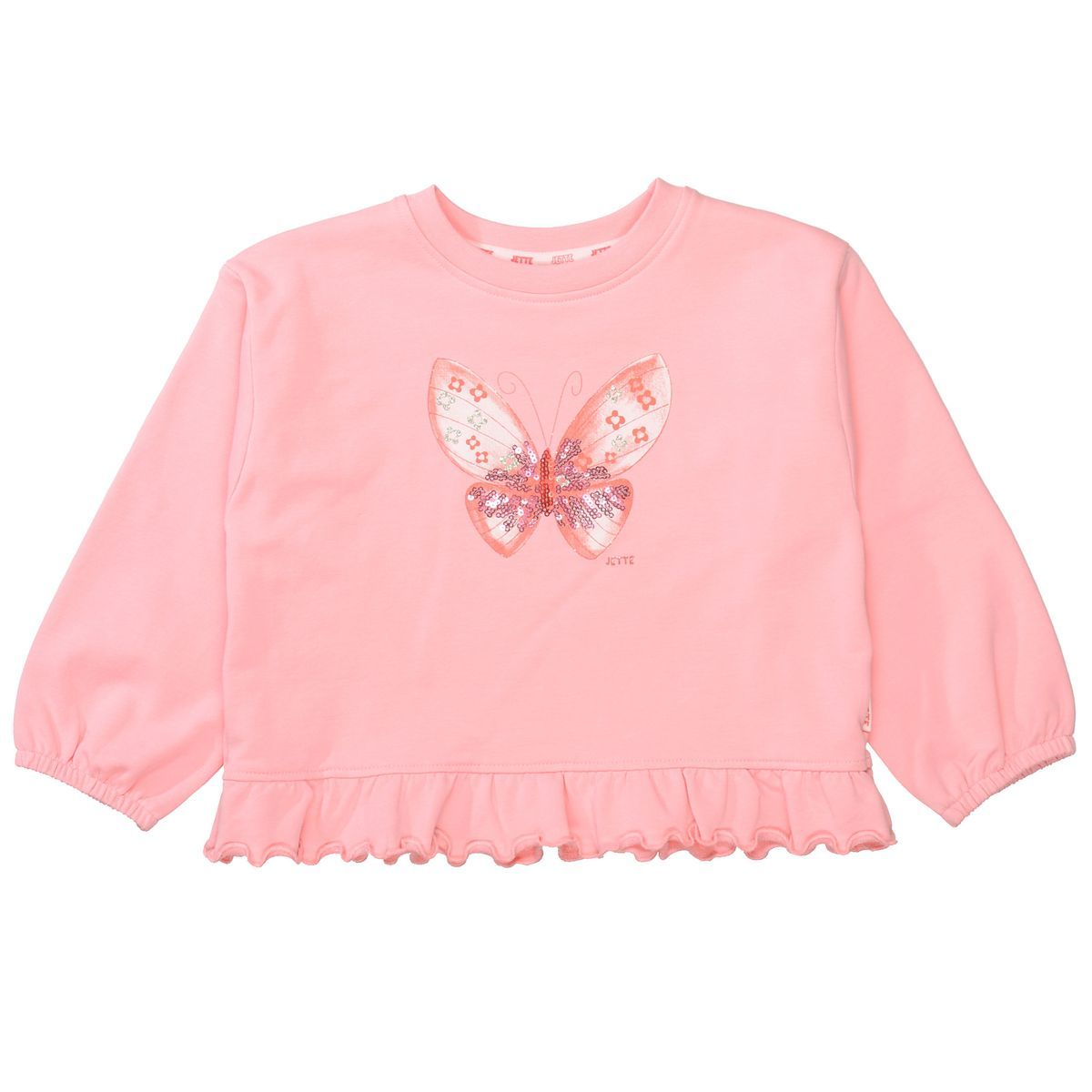 Mädchen Sweatshirt mit rosa Schmetterlingsprint
