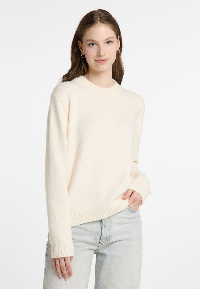 Nachhaltiger Oversized Rundhals-Strick
