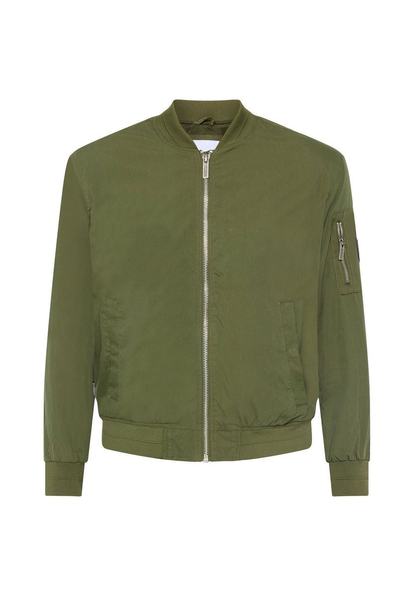 Klassische Herren Bomberjacke in Olivgrün